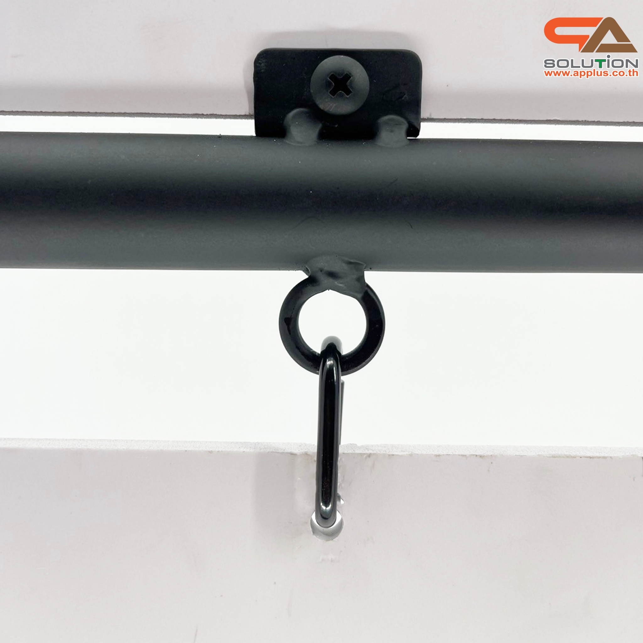 ป้ายตั้งพื้น ป้้ายมินิมอล เหล็กสีดำ ขนาด (W)59 x (H)95 cm. โชว์งานพิมพ์ 2 ด้าน ฐานวงรี ถอดประกอบได้