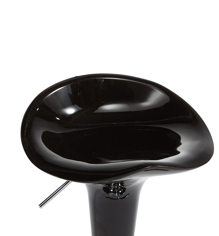 เช่าเก้าอี้บาร์ ทรงถ้วยไอศครีม ปรับสูงต่ำได้ ขาเหล็กชุบโครเมี่ยม มี3สี ขาว แดง ดำ