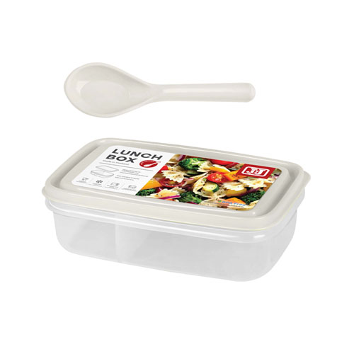 P04534 กล่องอาหาร Lunch box 0.8 ลิตร (11.5*18*6 cm) เกรด A ฝาแน่น No.1236 ราคาขายส่งต่อโหล: 12 ใบ: เฉลี่ย 40 บต่อใบ