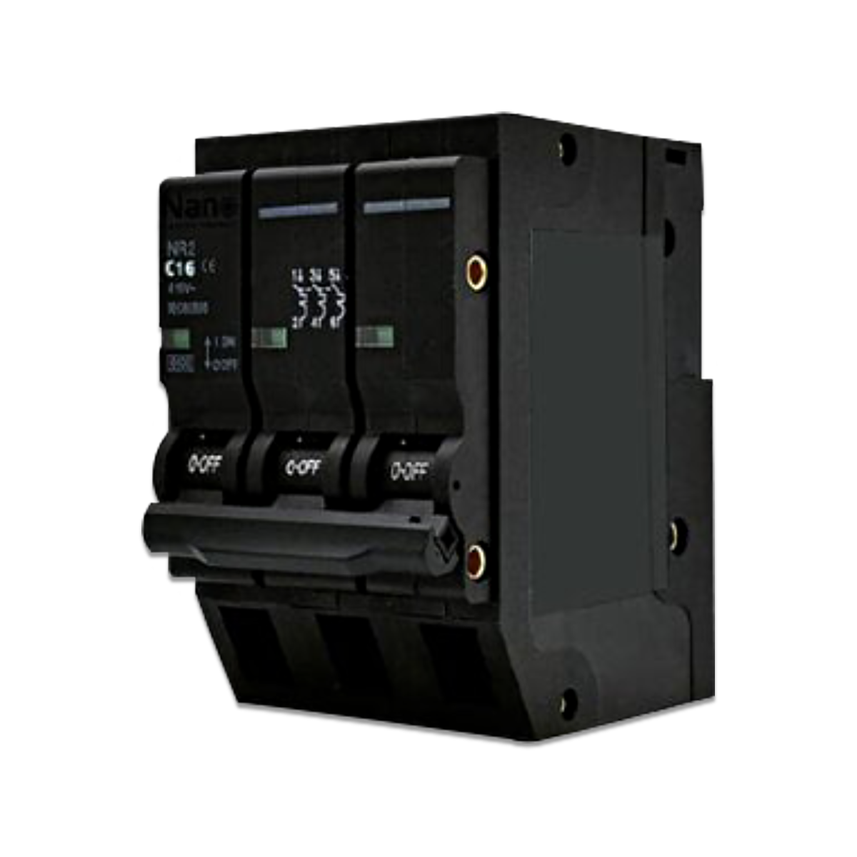 NANO เซอร์กิตเบรกเกอร์ปลั๊กออน (Plug-on) 3P 6kA