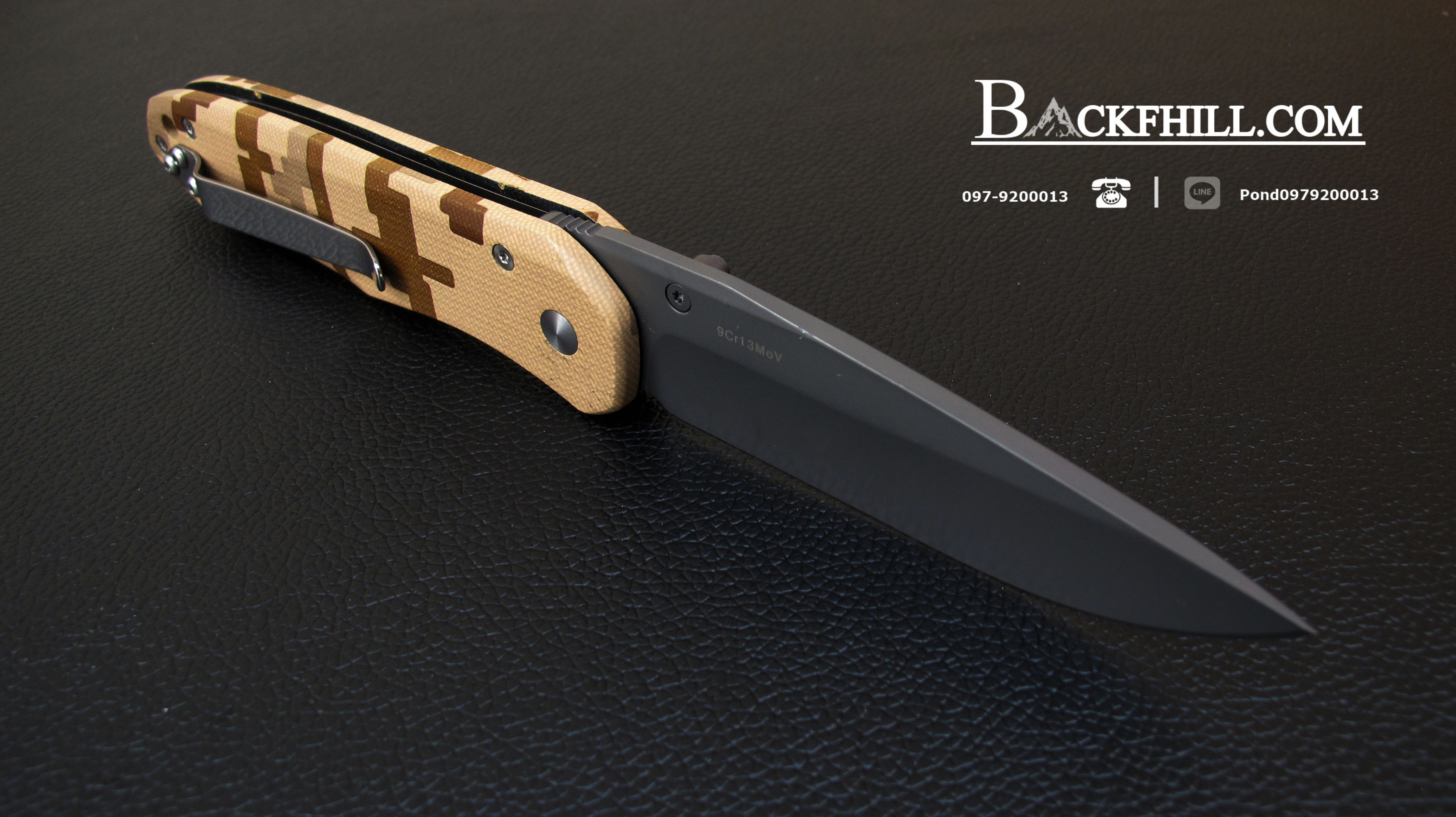 มีดพับ ENLAN รุ่น EL-06PF ลายพรางทะเลทราย ของแท้ 100 %