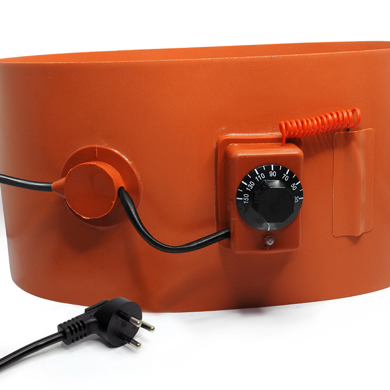 แผ่นยางซิลิโคน เครื่องทำความร้อนเทอร์โมสตัท สำหรับอุ่นถังแก๊สที่เกาะตัวเป็นน้ำแข็ง