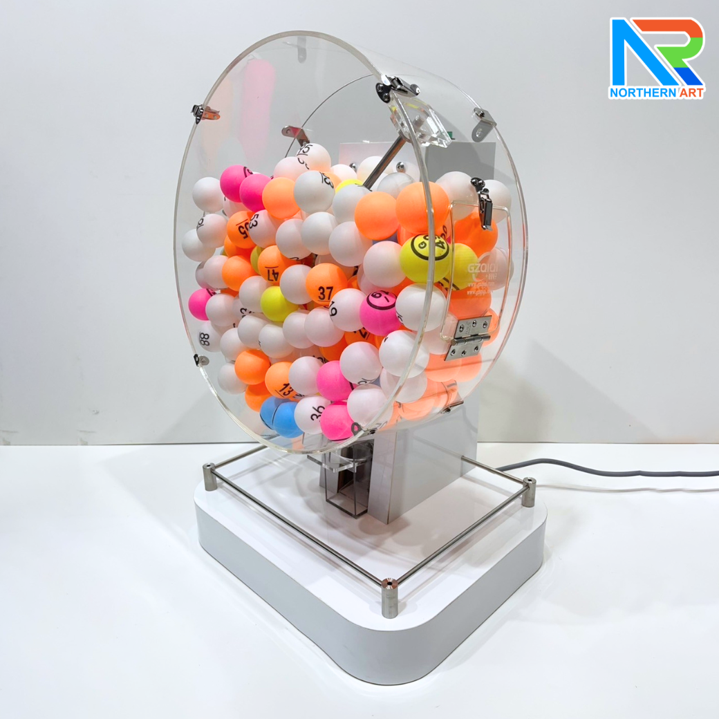 เกมส์หมุนบอลไฟฟ้า ตั้งโต๊ะ ขนาด (W)40 X (L)33 X (H)60 cm. หมุนได้ 360 องศา (ไม่รวมลูกบอล)