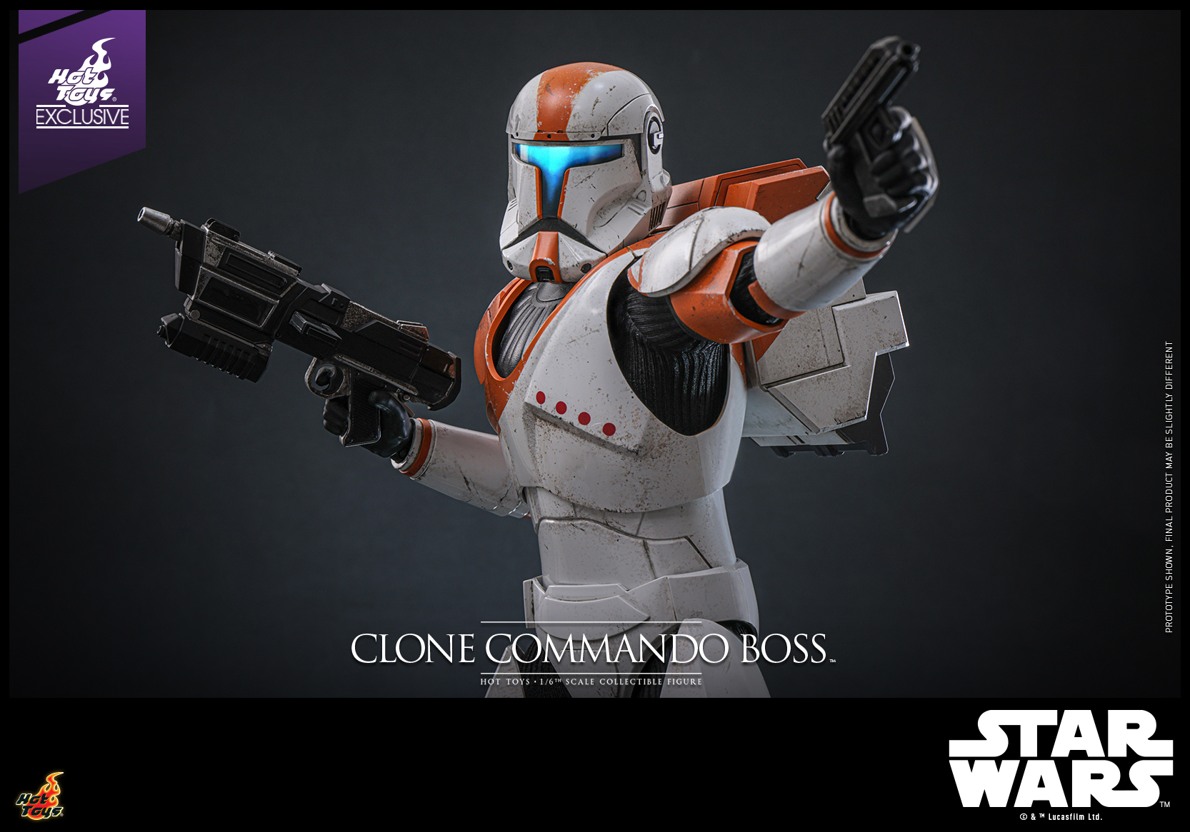 Hot Toys TMS151 Star Wars: The Clone Wars - Clone Commando Boss [Hot Toys Exclusive]