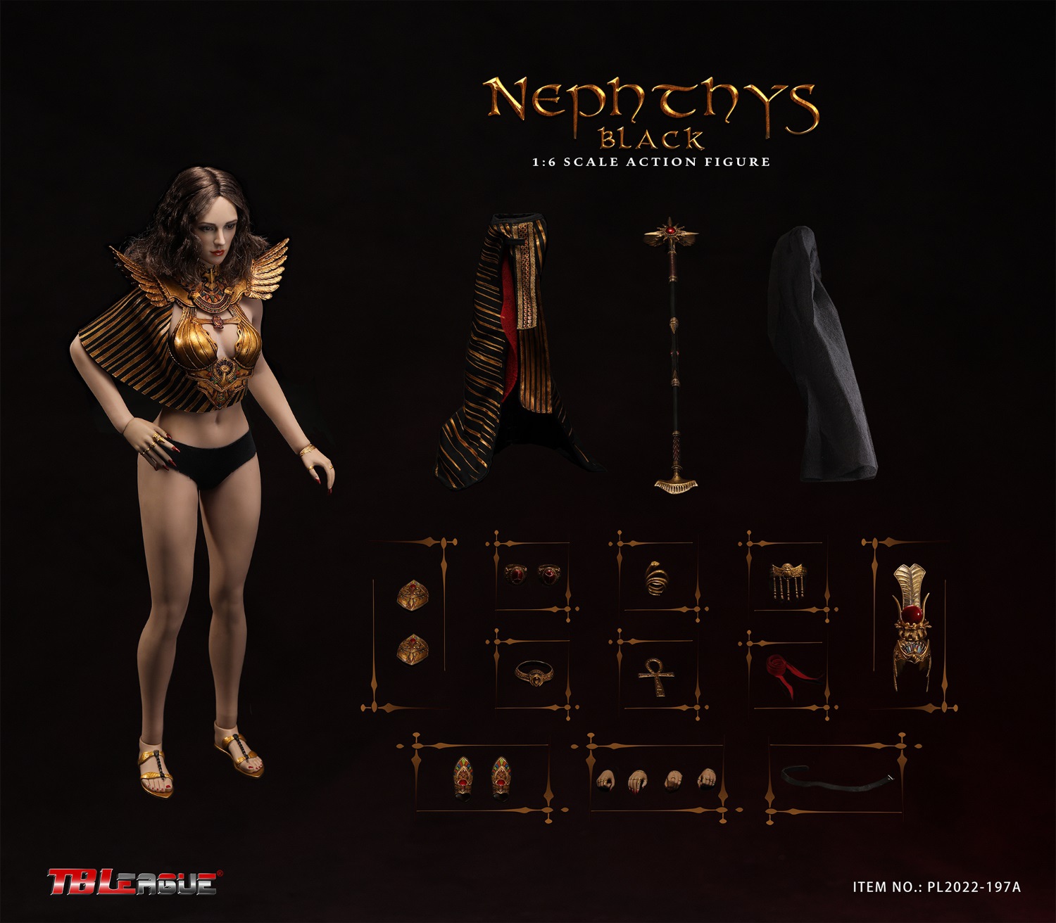 TBLeague PL2022-197A 1/6 Nephthys Black