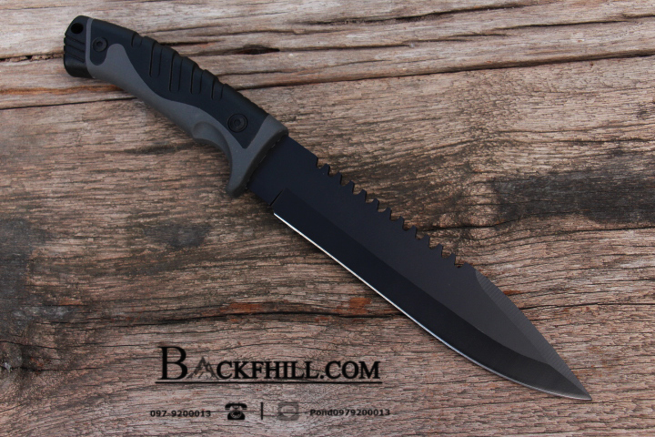 มีดใบตาย COLUMBIA รุ่น 4403A ใบมีดรมดำ CABON STEEL พร้อมซองไนลอน