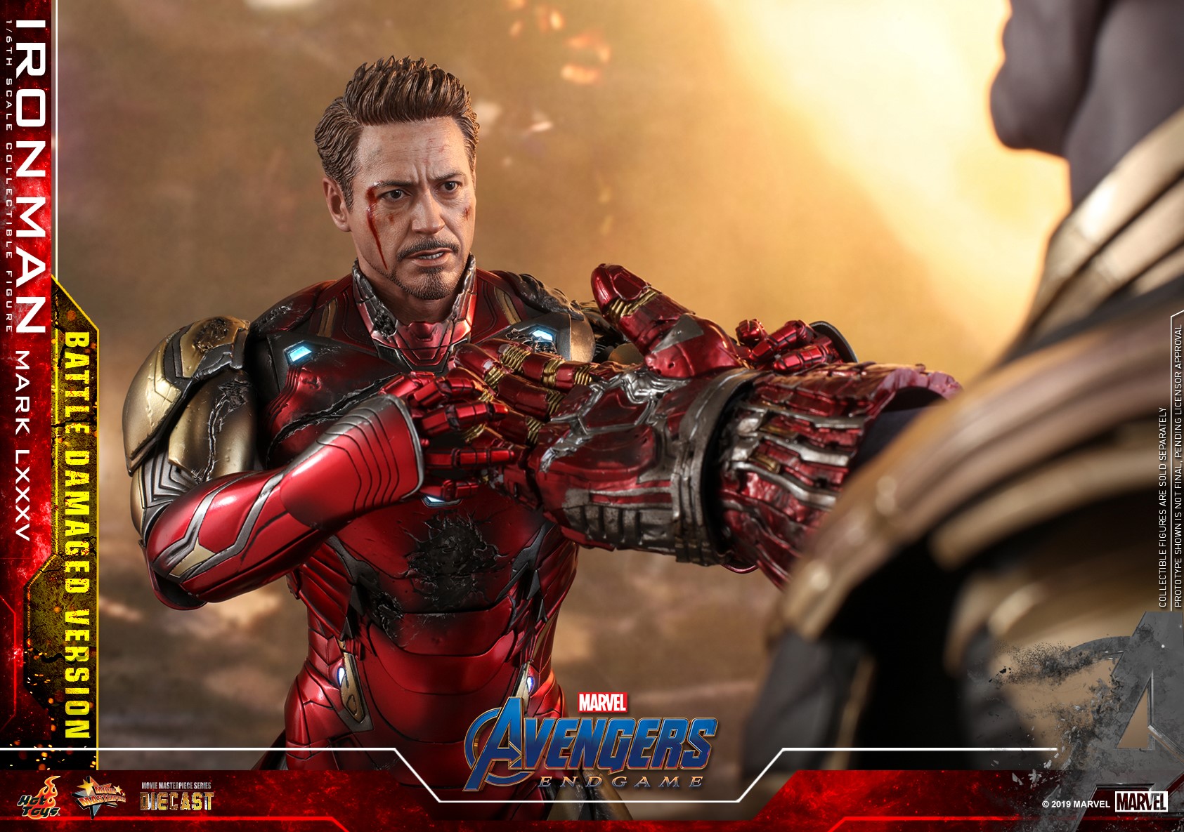 Hot Toys MMS543D33 Avengers: Endgame - Iron Man Mark LXXXV (Battle Damaged Version)