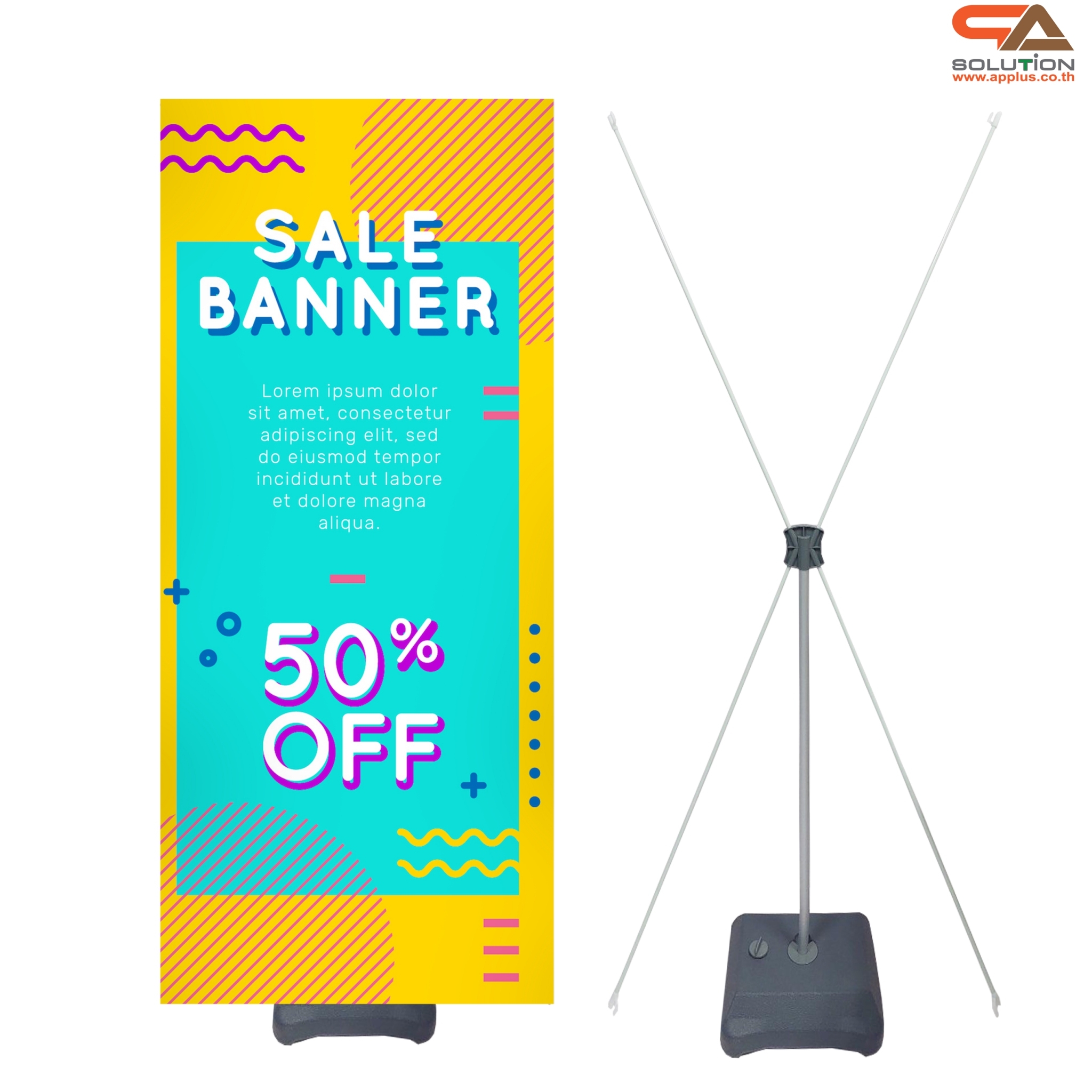 CLEARANCE SALE!!! X STAND เอ๊กซ์สแตน รุ่นฐานน้ำ ขนาด 80X180 ซม. ถอดประกอบได้ มั่นคง ไม่ล้ม