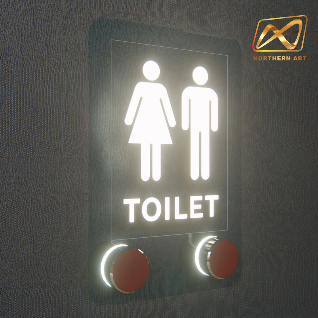 Clearance Sale! หมุดลอยLED หมุดมีไฟ หมุดยึดป้ายอะคริลิค ไฟLED แสงสีขาว 1 ชุด มี 2 หมุด ไม่รวมแผ่นอะคริลิค