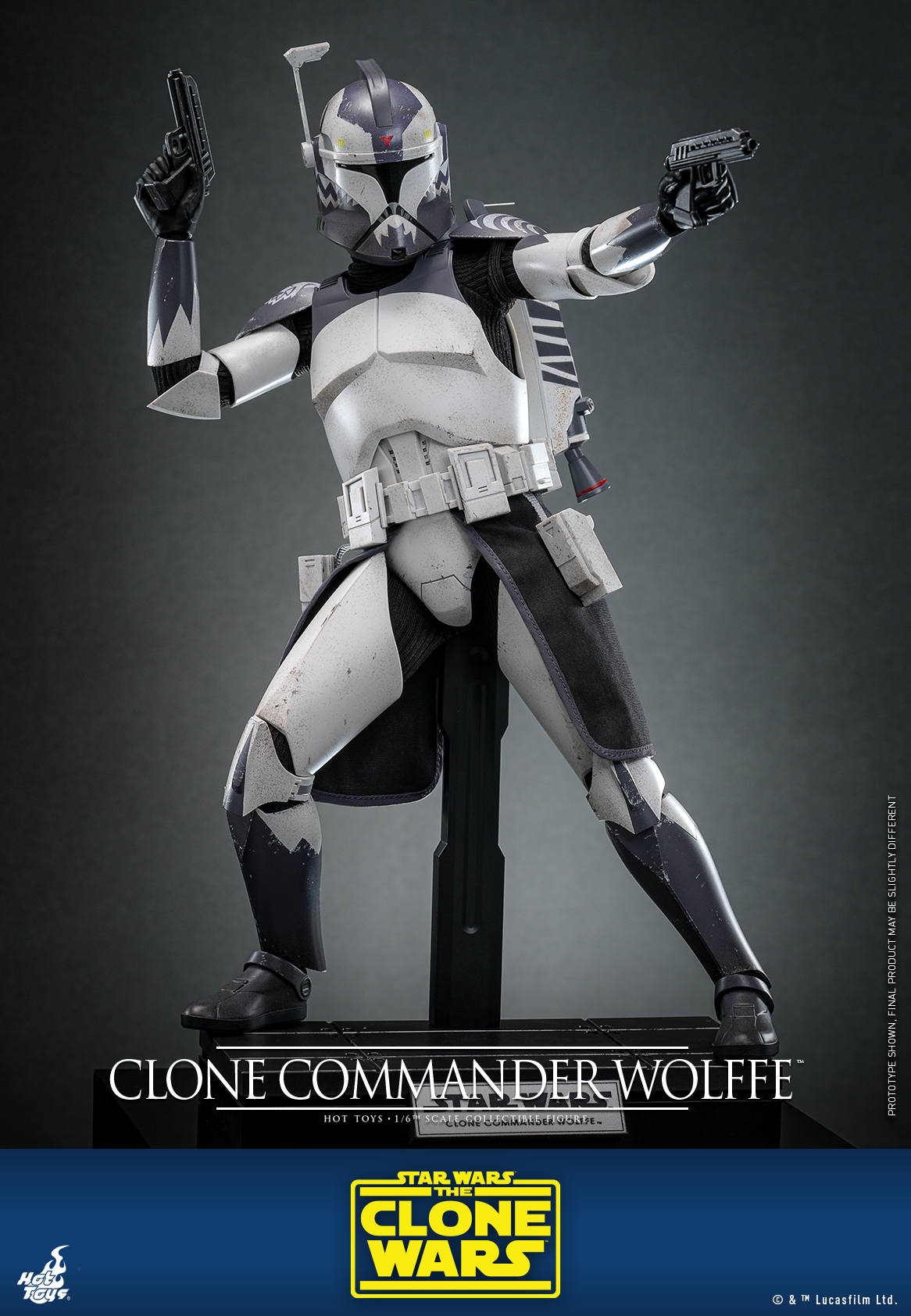 Hot Toys TMS141 Star Wars: The Clone Wars - Clone Commander Wolffe