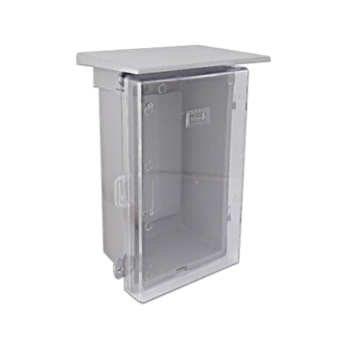 NANO ตู้กันฝน ขนาด 8x12.5x6" สีขาว(ฝาใส) รุ่น NANO-101CW (1 ชิ้น/กล่อง)