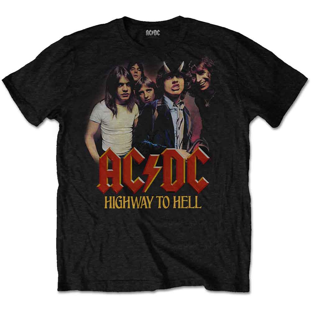 AC/DC Unisex T-Shirt: H2H Band BLACK