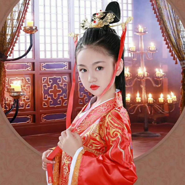 ชุดปิ่นประดับผมชาวฮั่นสำหรับเด็กผู้หญิงจีน 古风汉 服配饰女童小清新发夹 Ancient Style Hanfu for Chinese Girls Hairpin