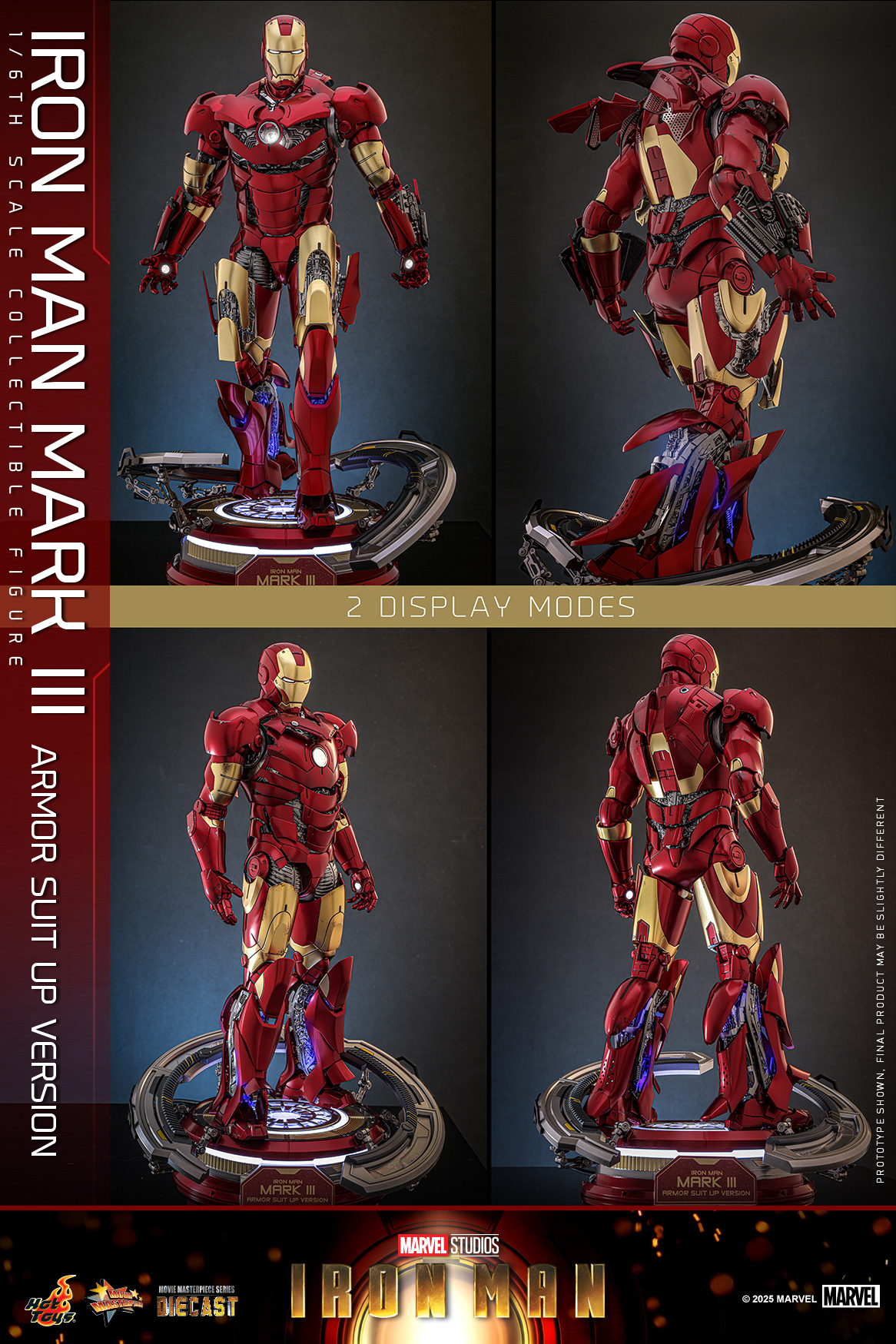 25/08/2568 Hot Toys MMS825D72 Iron Man - Iron Man Mark III (Armor Suit Up Version)