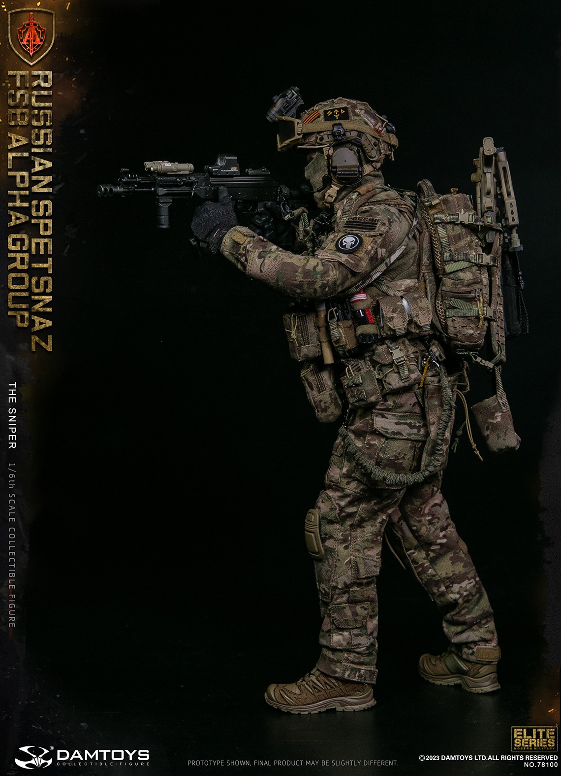 DAMTOYS 78100 1/6 RUSSIAN SPETSNAZ FSB ALPHA GROUP - THE SNIPER