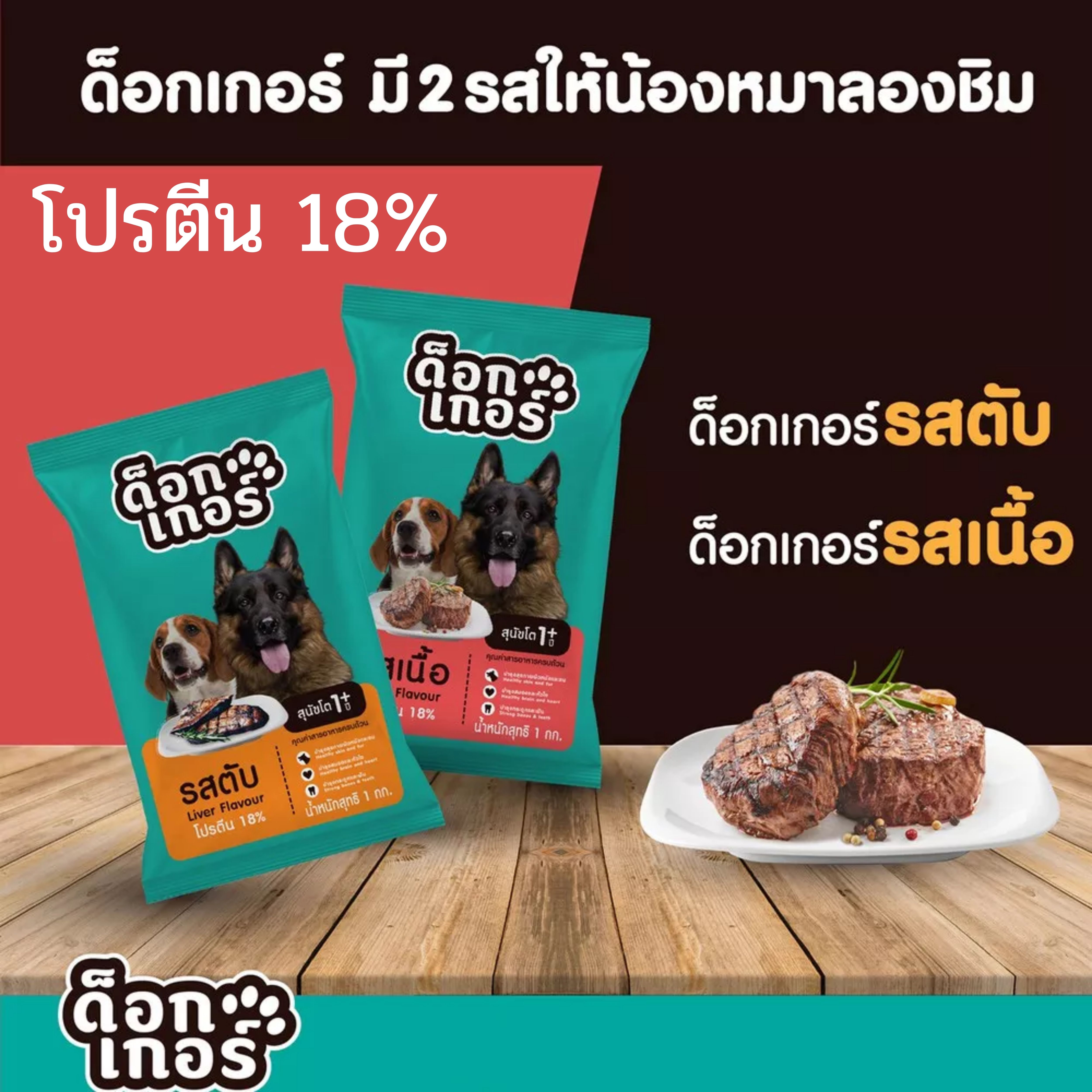 อาหารสุนัข ด็อกเกอร์ DOGKER (แบ่งขาย) ขนาด 1 kg./ถุง