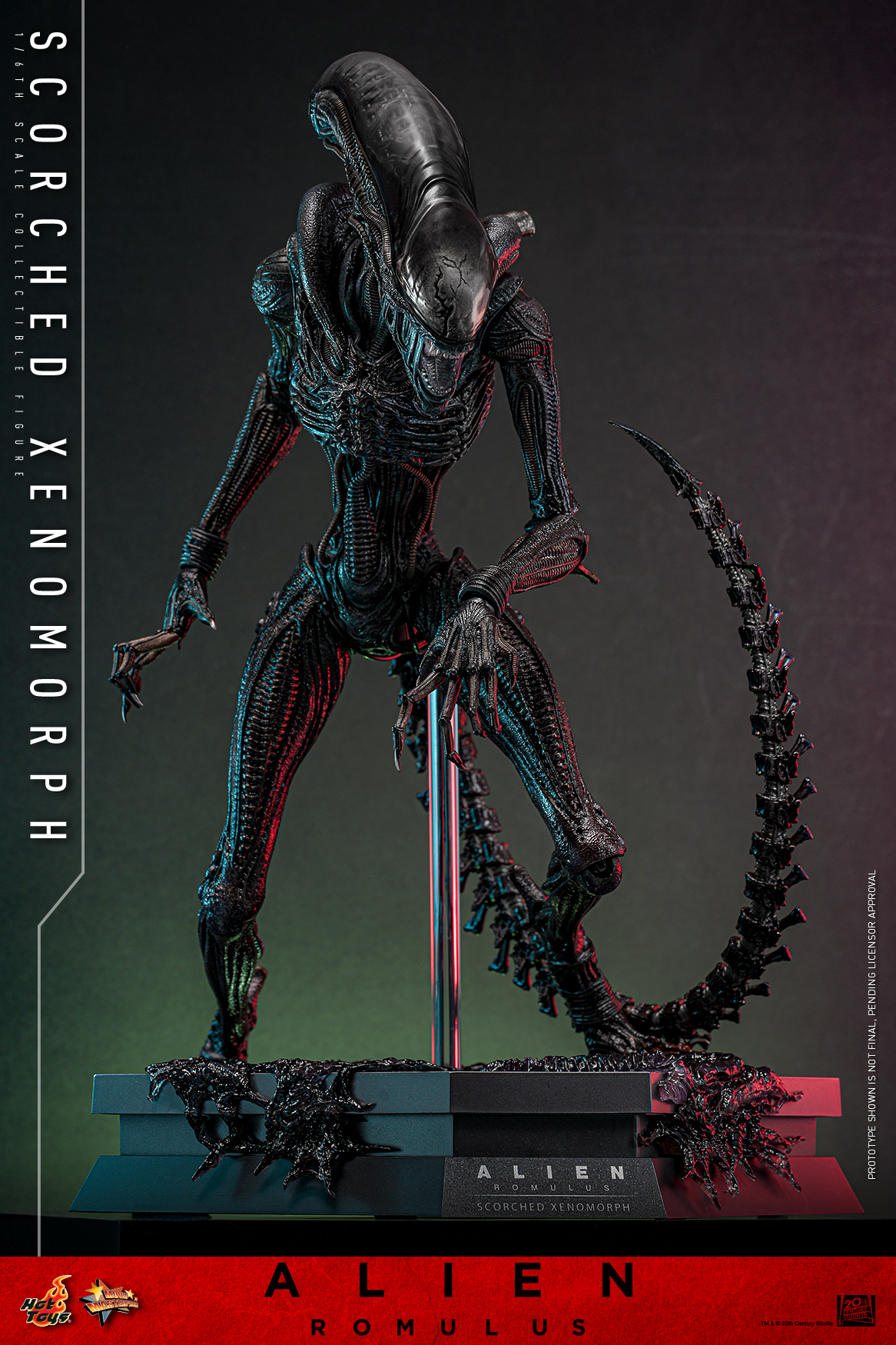 Hot Toys MMS784 Alien: Romulus - Scorched Xenomorph