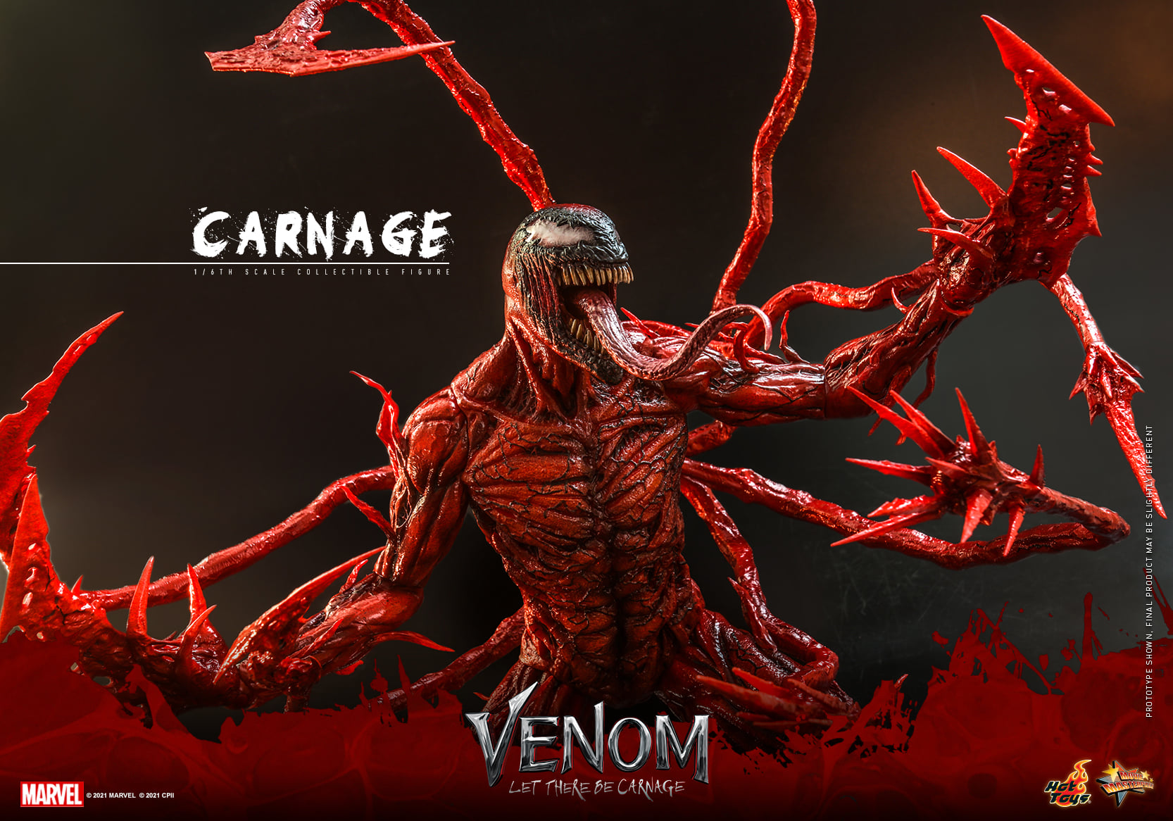 Hot Toys MMS620 1/6 Venom: Let There Be Carnage - Carnage (Deluxe Version)