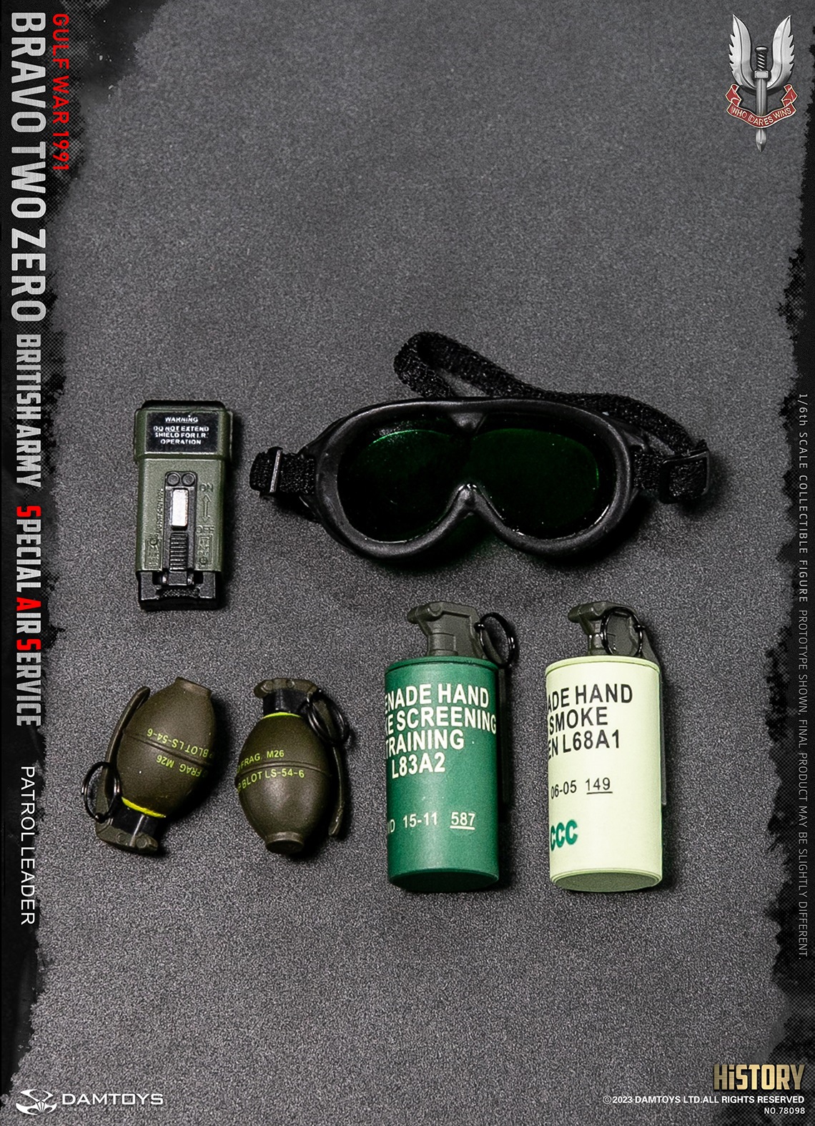 DAMTOYS 78098 1/6 "Bravo Two Zero" British Army Special Air Service (SAS) Patrol Leader