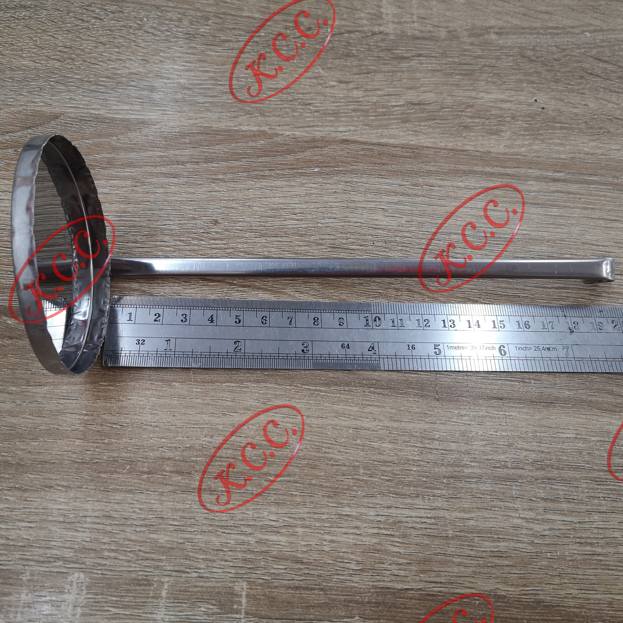 พิมพ์ถั่วทอด สแตนเลส ขนาด : 7.5 x 20 cm.