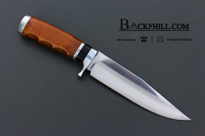 มีดใบตาย COLUMBIA รุ่นSA66 ใบมีดทรงโบวี่ ด้ามจับไม้เนื้อแข็งอย่างดี พร้อมซองไนลอน