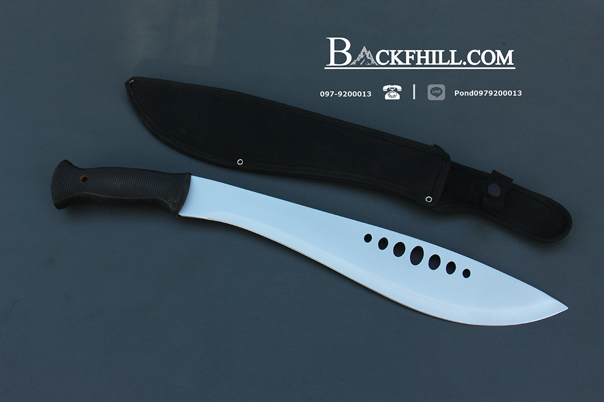 มีดใบตายมาเชเต้ MACHETE KNIFE ยาว 18 นิ้ว ด้ามยางดำ By TWO MAN