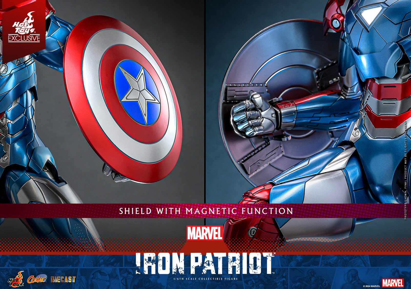 Hot Toys CMS021D68 Marvel Comics - Iron Patriot [Hot Toys Exclusive]