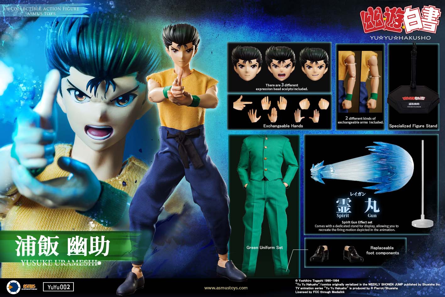 ASMUS TOYS YUYU002LUX 1/6 YU YU HAKUSHO - YUSUKE URAMESHI (LUXURY EDITION)