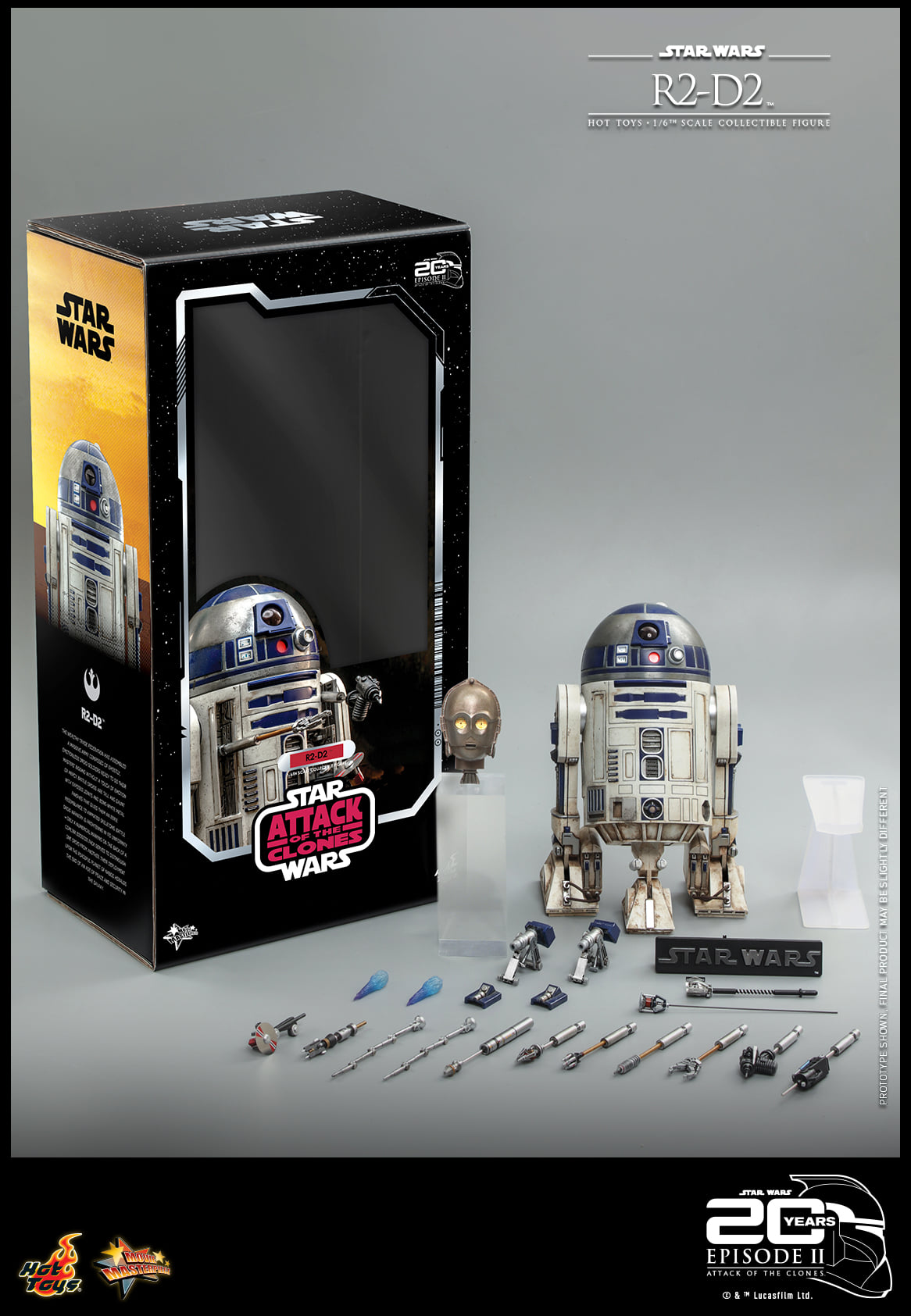 Hot Toys MMS651 1/6 Star Wars Episode II: Attack of the Clones™ - R2-D2™