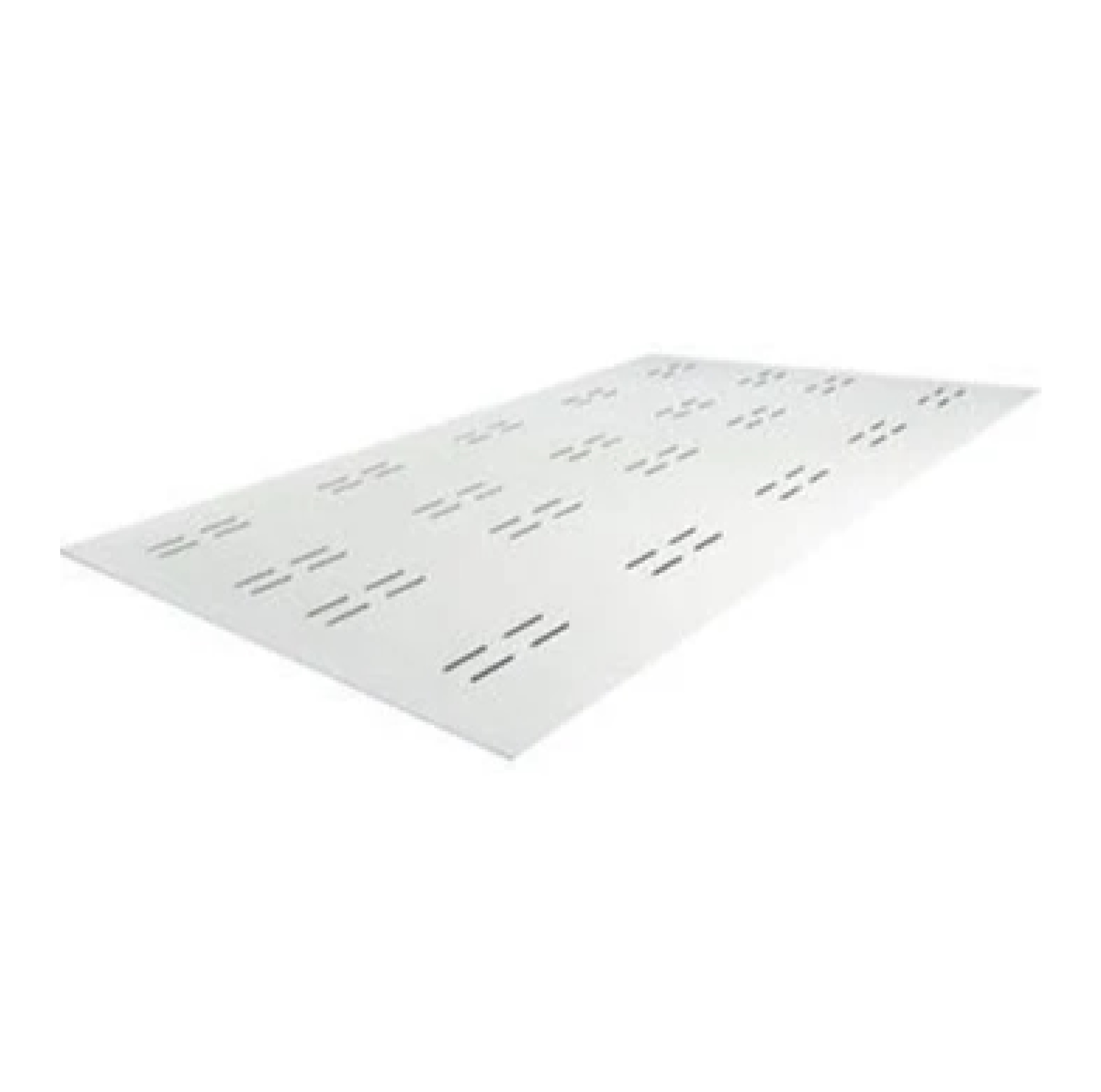 ฝ้าระบายอากาศ แผ่นเรียบ ลายแคปซูล ตราเพชร ขนาด 60 x 120 x 0.4 ซม. สีธรรมชาติ