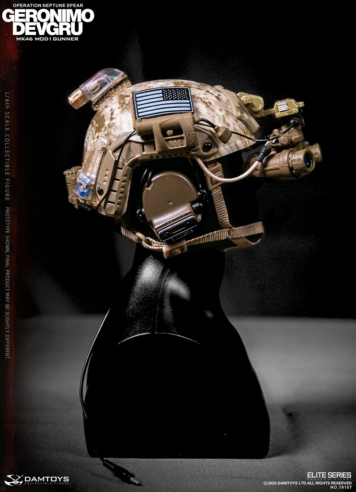DAMTOYS 78107 DEVGRU Operation Neptune Spear “GERONIMO” MK46 MOD1 GUNNER