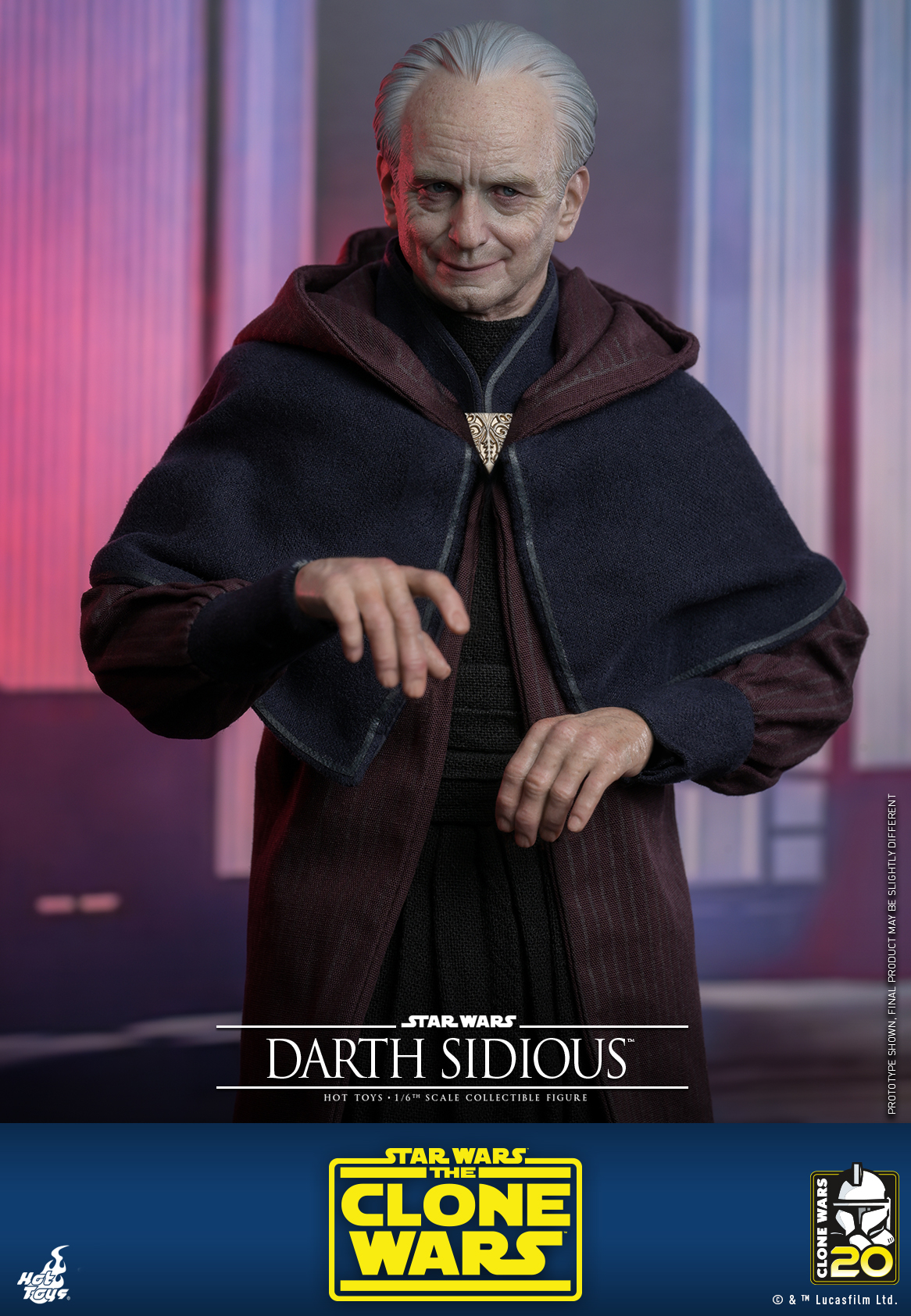 Hot Toys TMS102 1/6 Star Wars: The Clone Wars™ - Darth Sidious™
