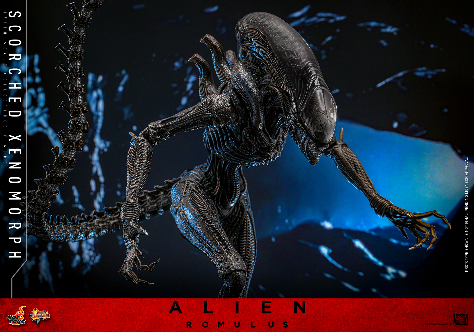 Hot Toys MMS784 Alien: Romulus - Scorched Xenomorph