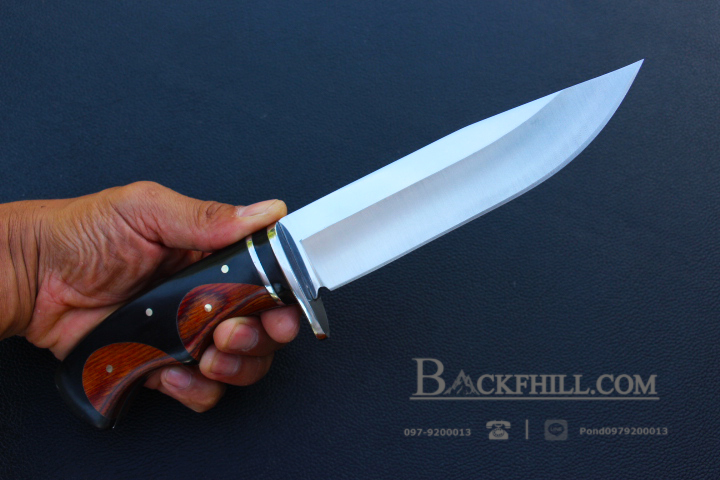 มีดใบตาย COLUMBIA รุ่น SA62 ใบมีดทรงโบวี่ ด้ามจับลายไม้คลาสสิค ไม้เนื้อแข็งอย่างดี พร้อมซองไนลอน