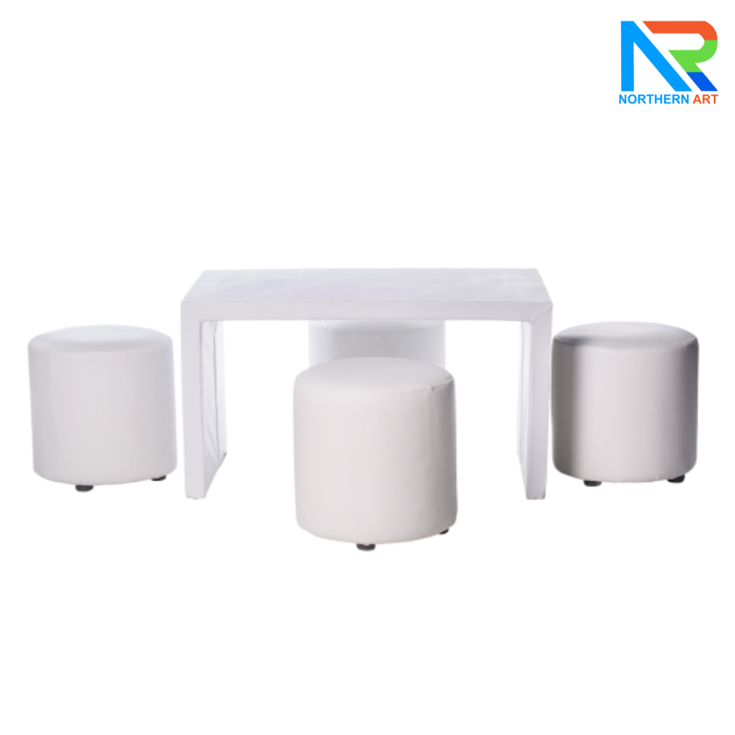 เช่าชุดโต๊ะทรงตัว U หุ้มหนังทั้งตัว พร้อมเก้าอี้ 4 ตัว (เก้าอี้มีหลายแบบให้เลือก)