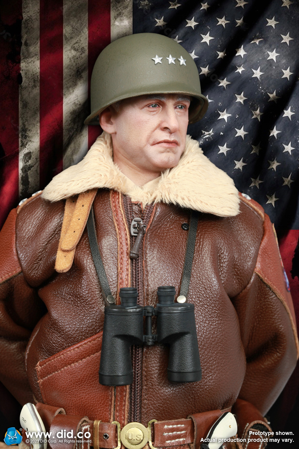 DID A80164+E60071 1/6 WWII General of the United States Army - George Smith Patton Jr.+Accessory Kit