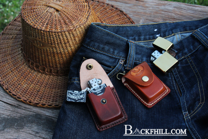 ซองหนังใส่ ZIPPO ซองหนังแท้สำหรับใส่ไฟแชค ZIPPO HANDMADE 100% By BACKFHILL.