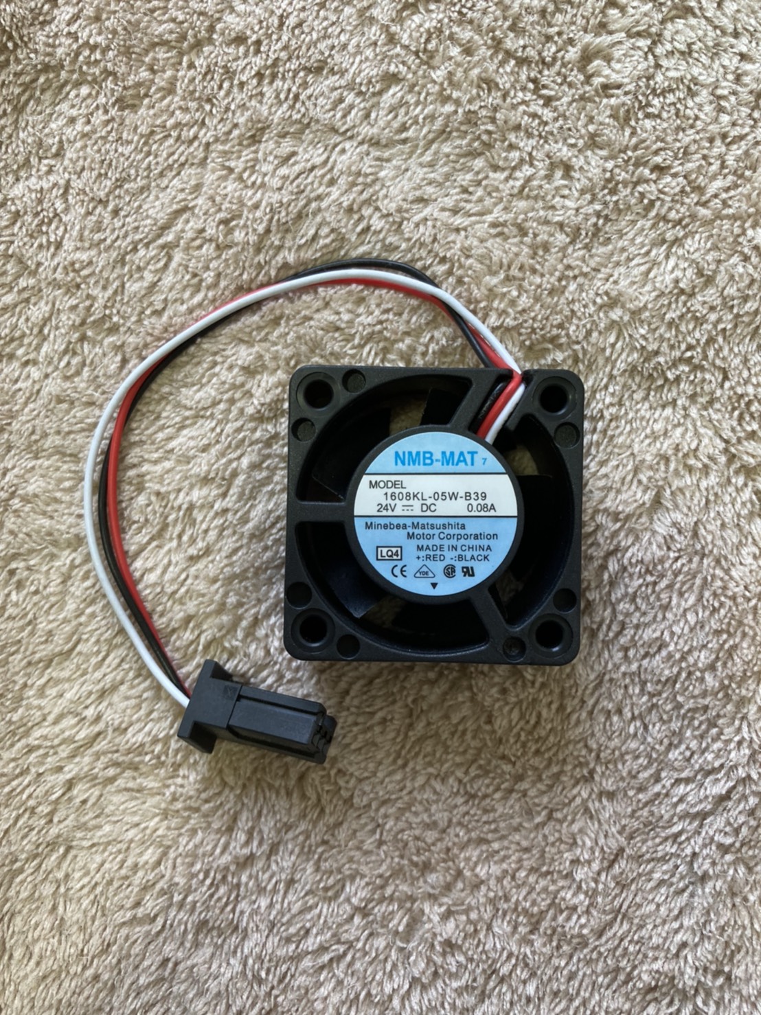 พัดลม 1608KL-05W-B39 24V 0.08A หรือ 0.07A NMB-MAT
