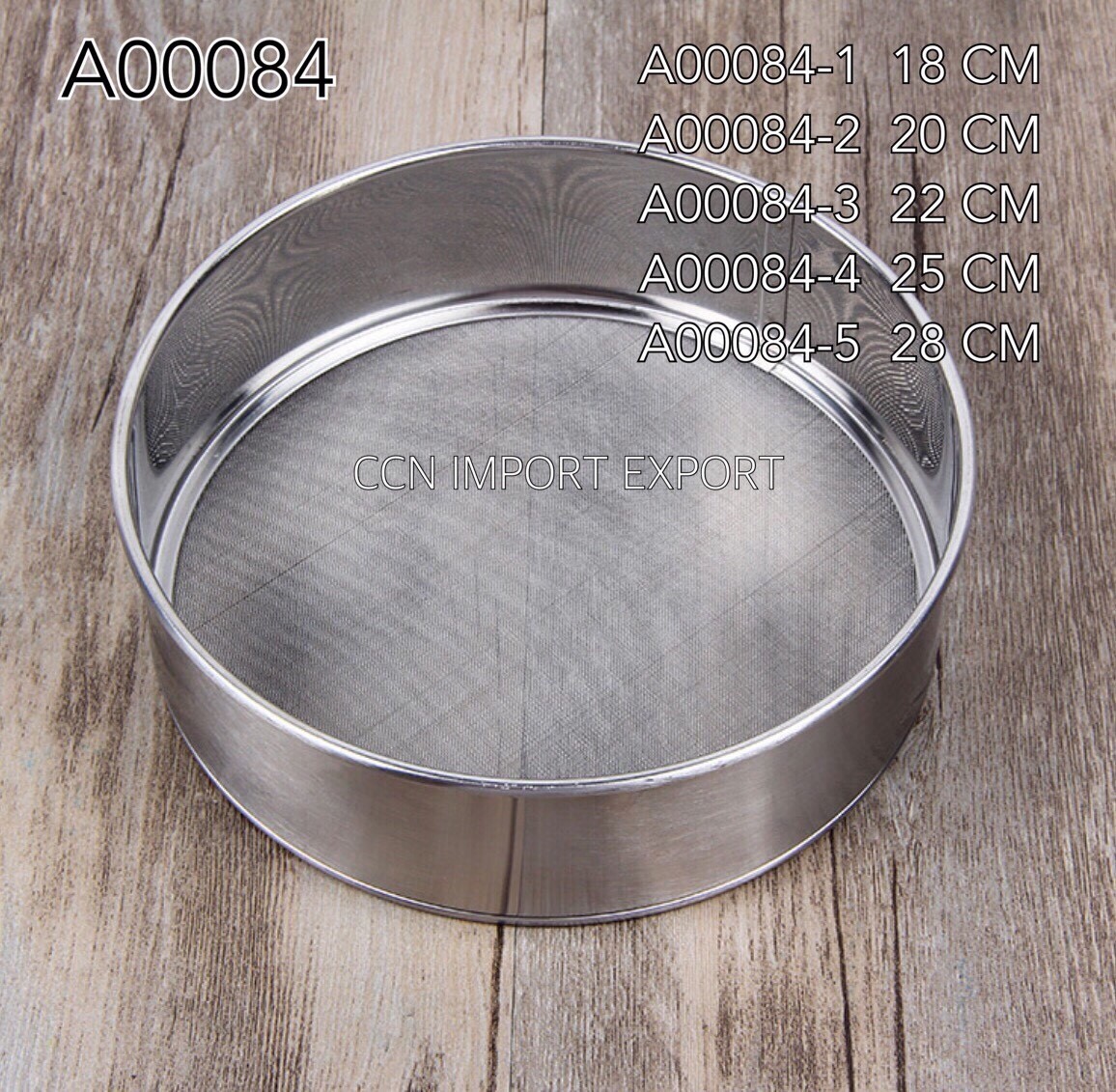 ที่ร่อนแป้ง สแตนเลส 15cm 20cm 25cm (Size อื่น ราคาตามด้านล่างนะครับ)
