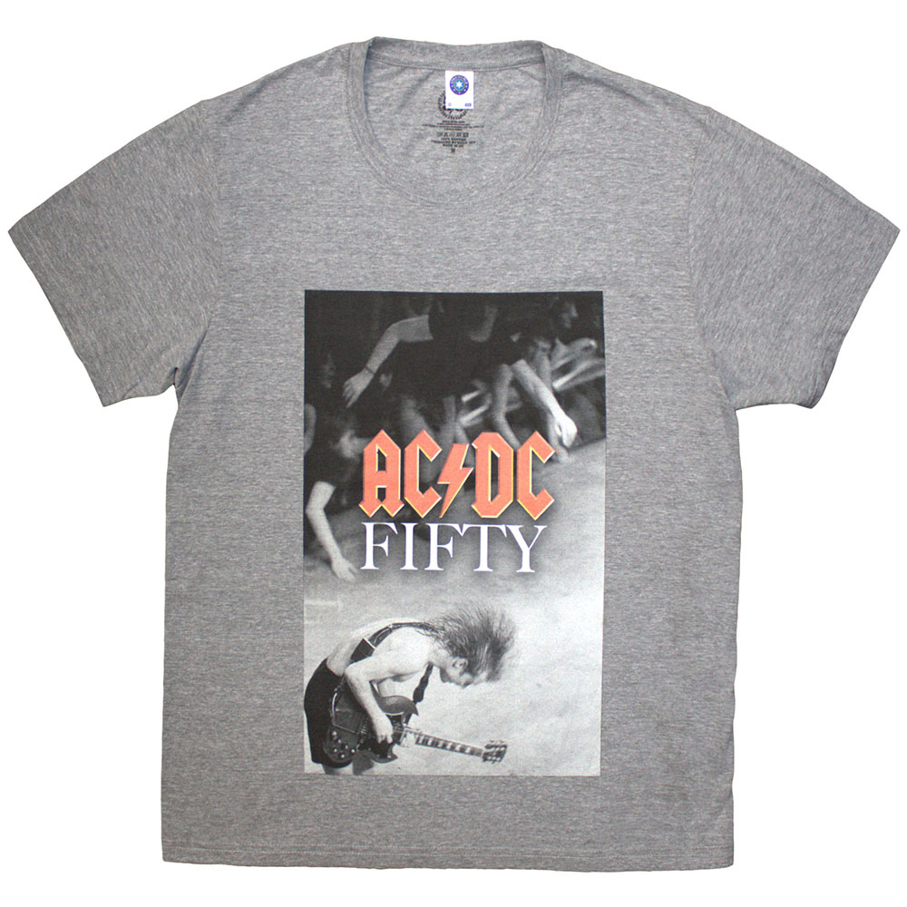 AC/DC Unisex T-Shirt: Angus Stage GREY