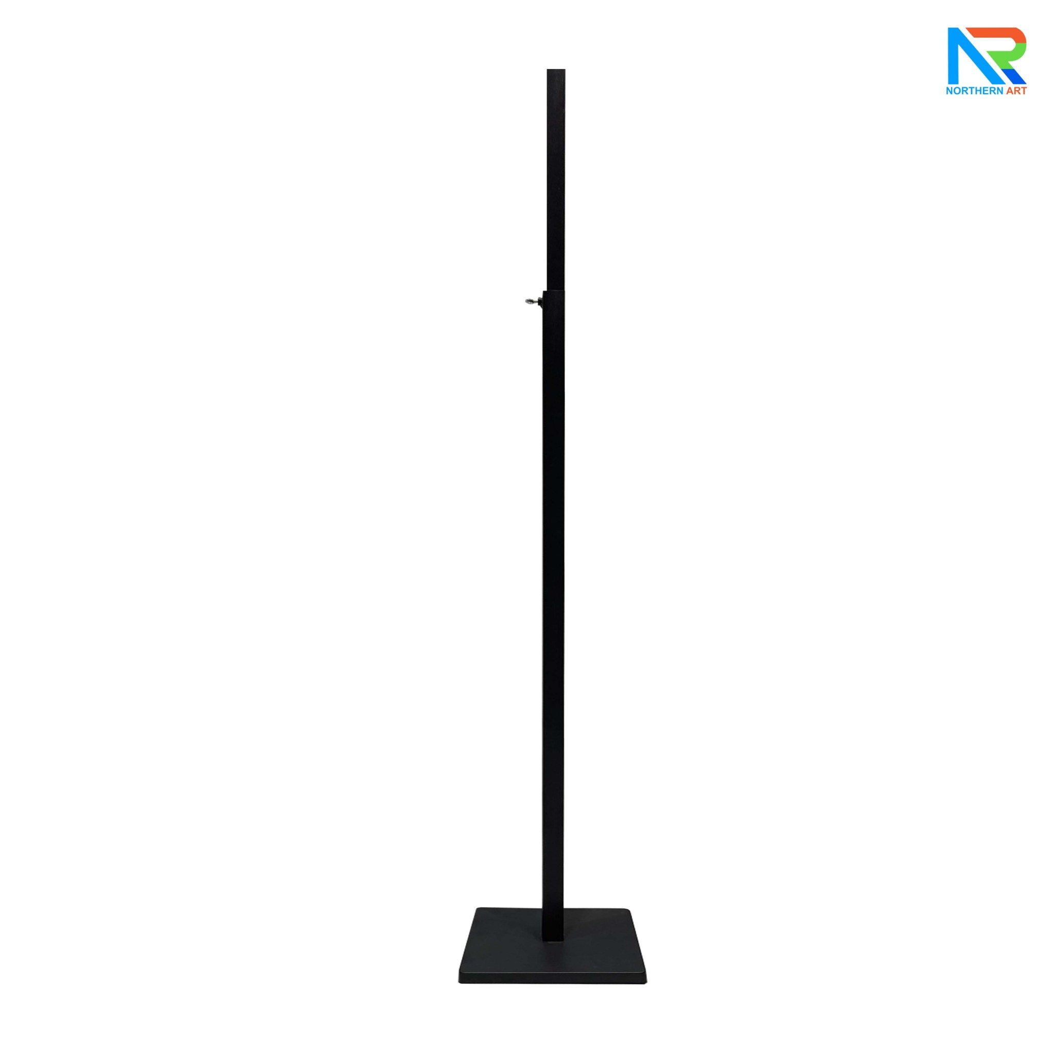 ป้ายบอกทาง เสาเหล็ก สีดำ ปรับระดับสูง-ต่ำ (H) 103-195 cm. ถอดประกอบได้