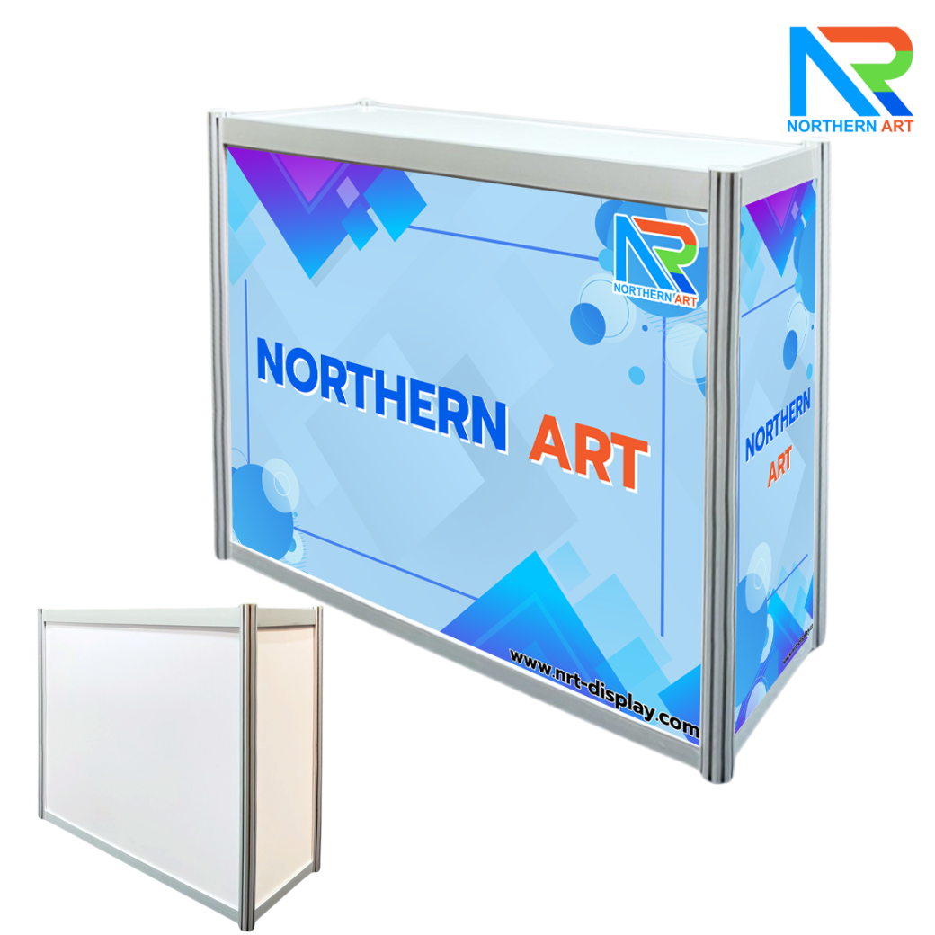 เช่าเคาน์เตอร์อะลูมิเนียม ขนาด (W)103 x (L)40 x (H)80 cm. ถอดประกอบได้