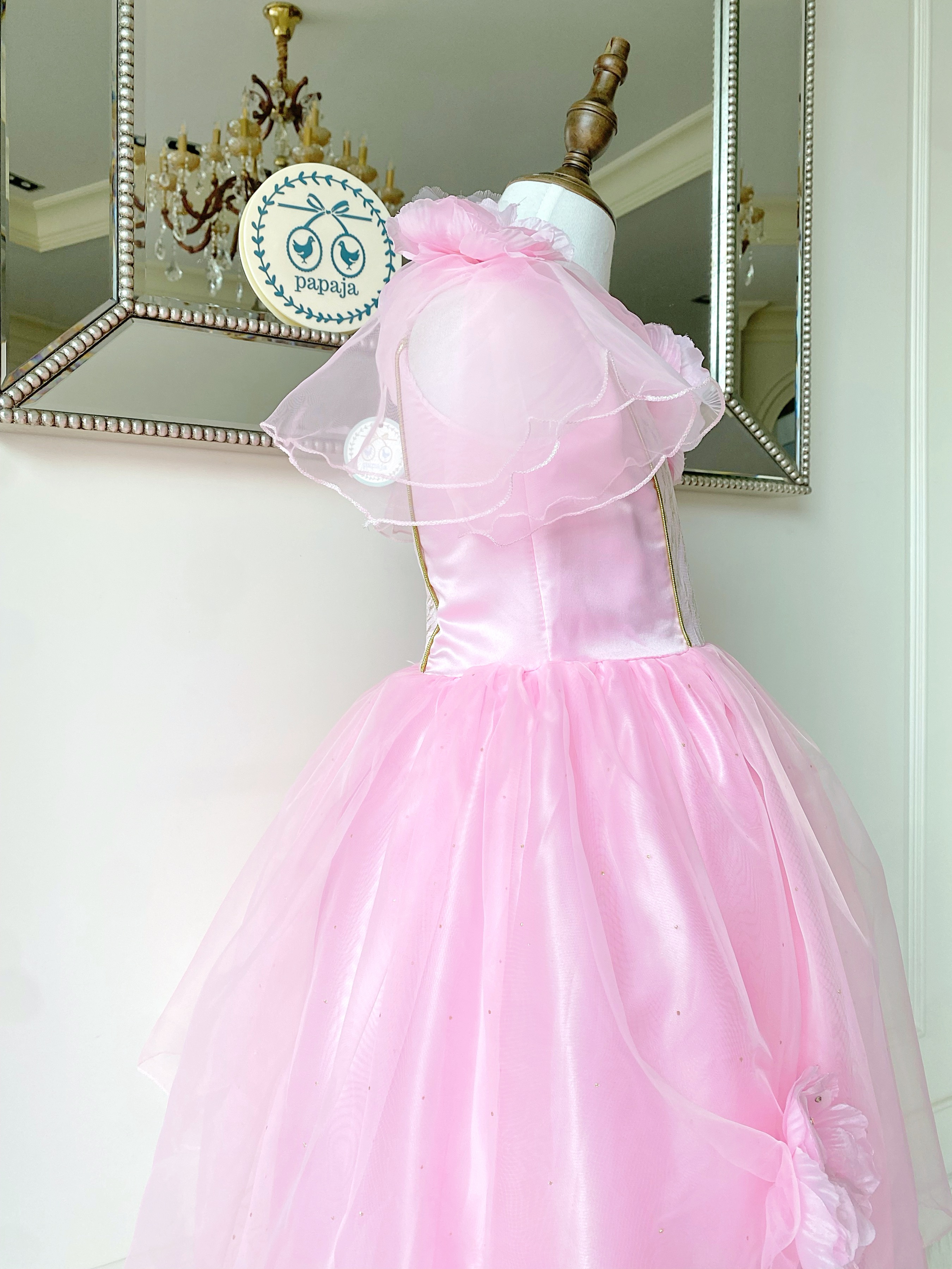 ชุดเจ้าหญิงออโรร่า รุ่นสีชมพูหวานหยดย้อย