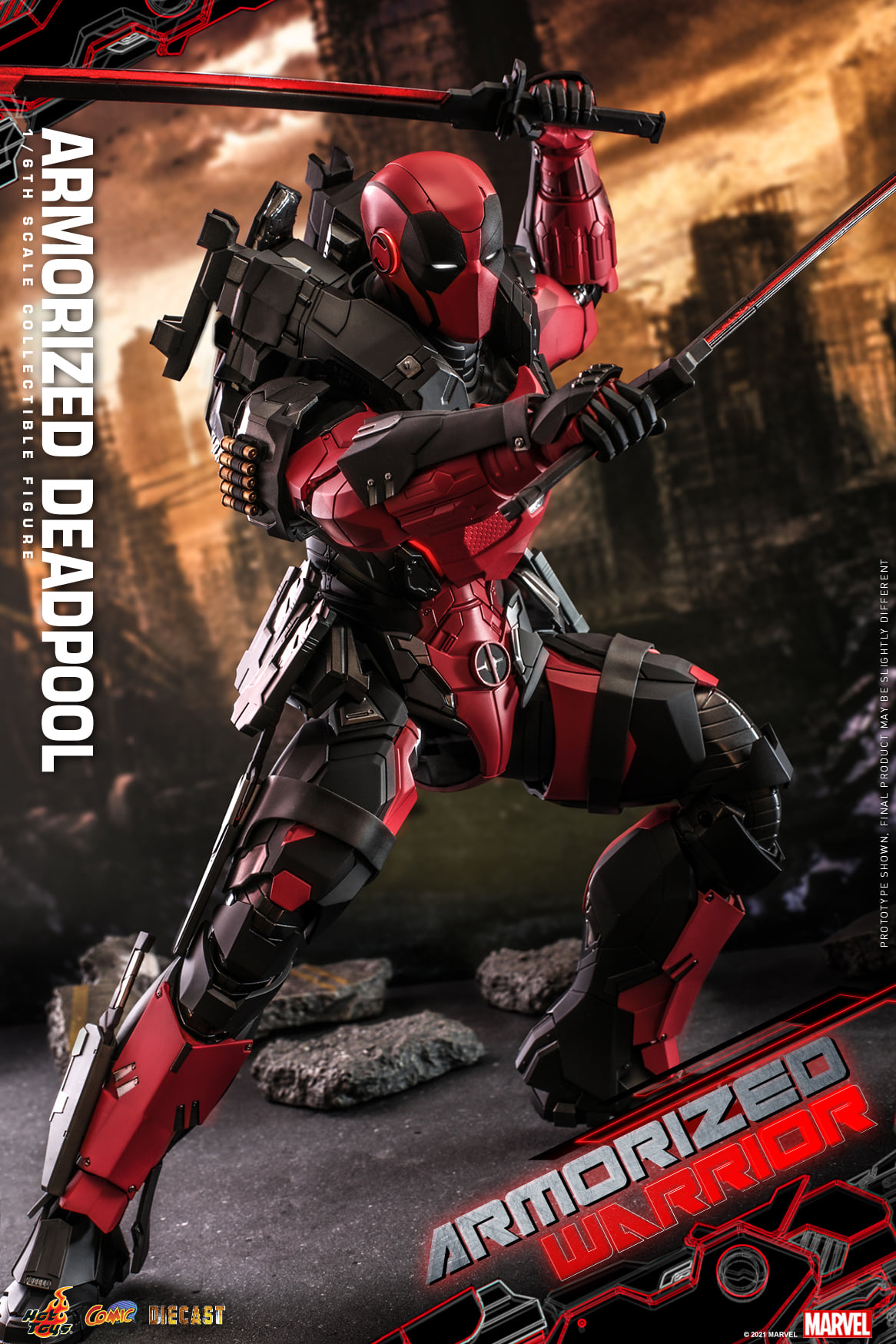 Hot Toys CMS09D42 1/6 Armorized Warrior - Armorized Deadpool (SE)
