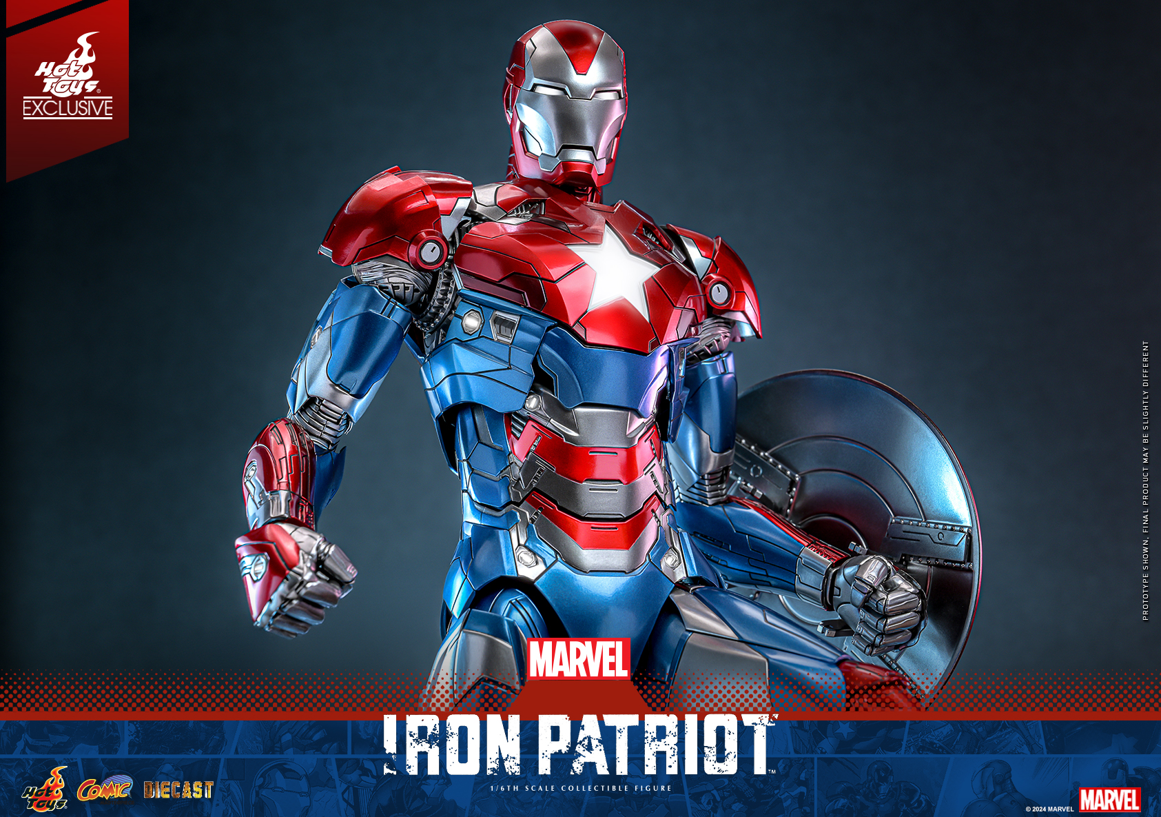 Hot Toys CMS021D68 Marvel Comics - Iron Patriot [Hot Toys Exclusive]