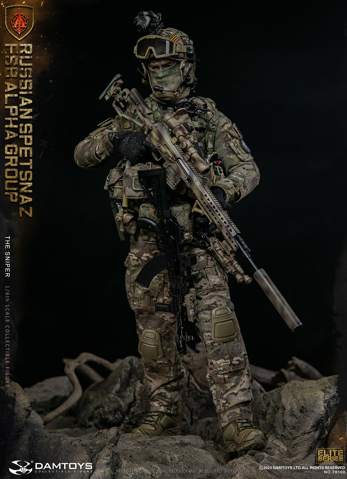 DAMTOYS 78100 1/6 RUSSIAN SPETSNAZ FSB ALPHA GROUP - THE SNIPER
