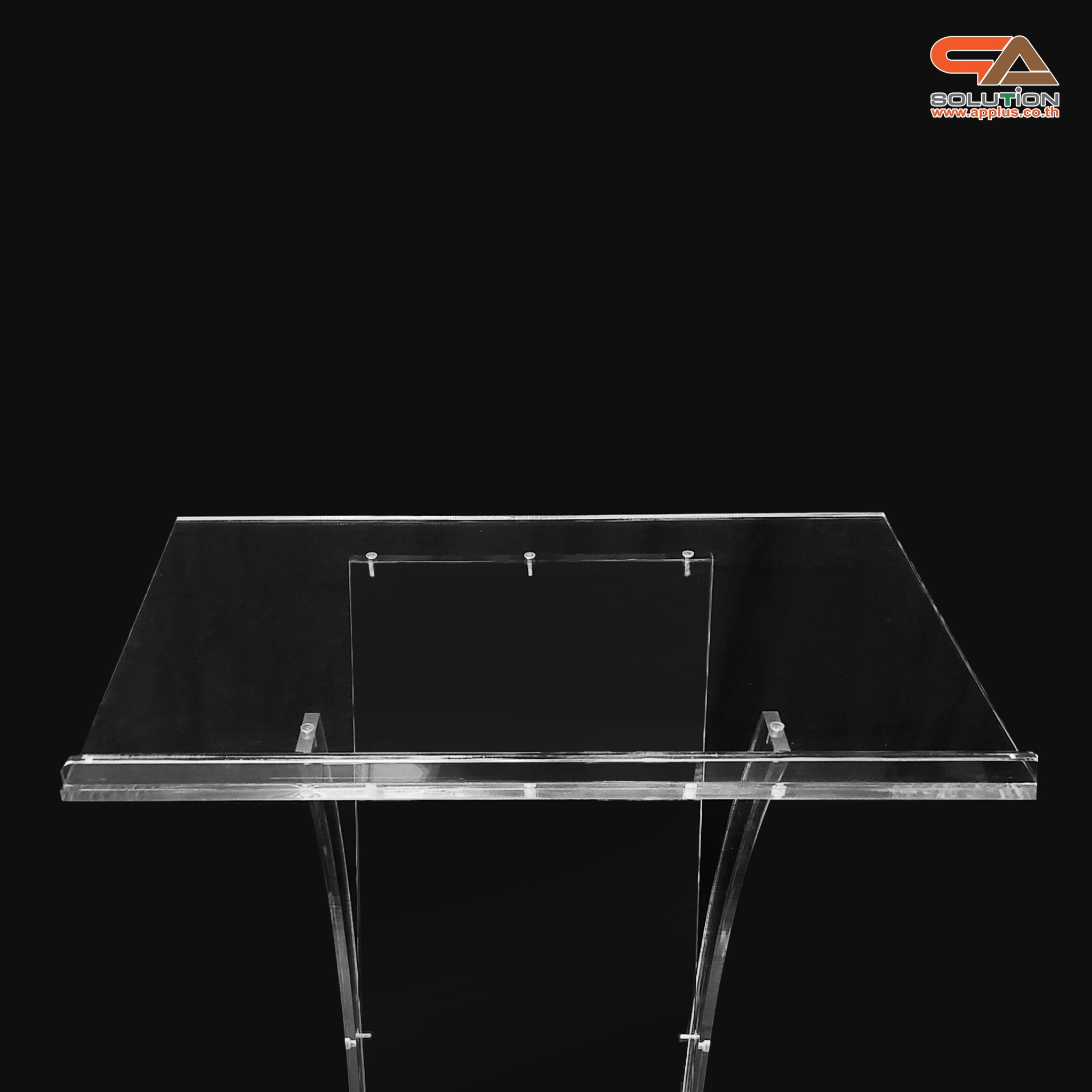 โพเดียม อะคริลิคใส รุ่น AC-29 สไตล์โมเดิร์น TOP เอียง ขนาด(W)59 x (L)38 x (H) 110 ซม.
