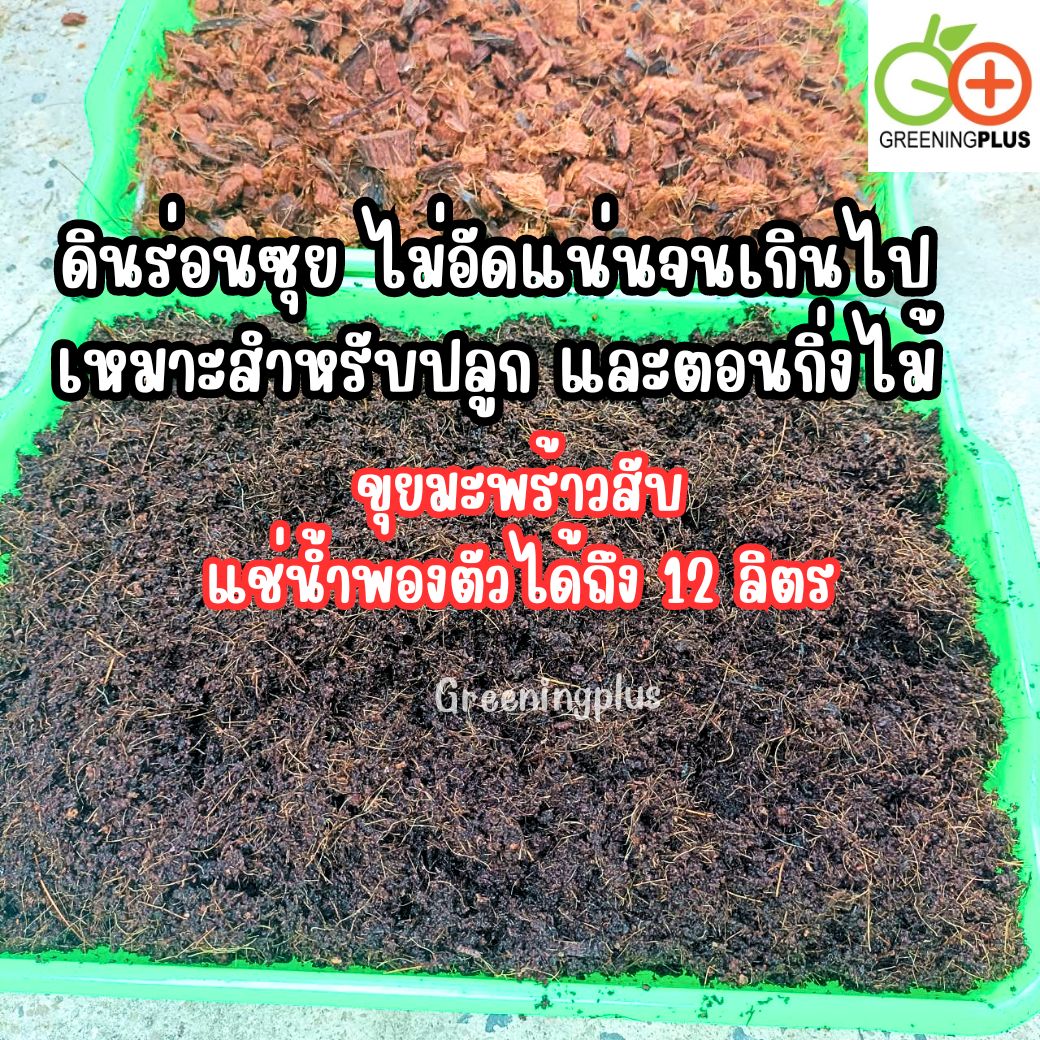 ขุยมะพร้าวอัดก้อน 3K ORGANIC ขนาด 500-800 กรัม / ก้อน