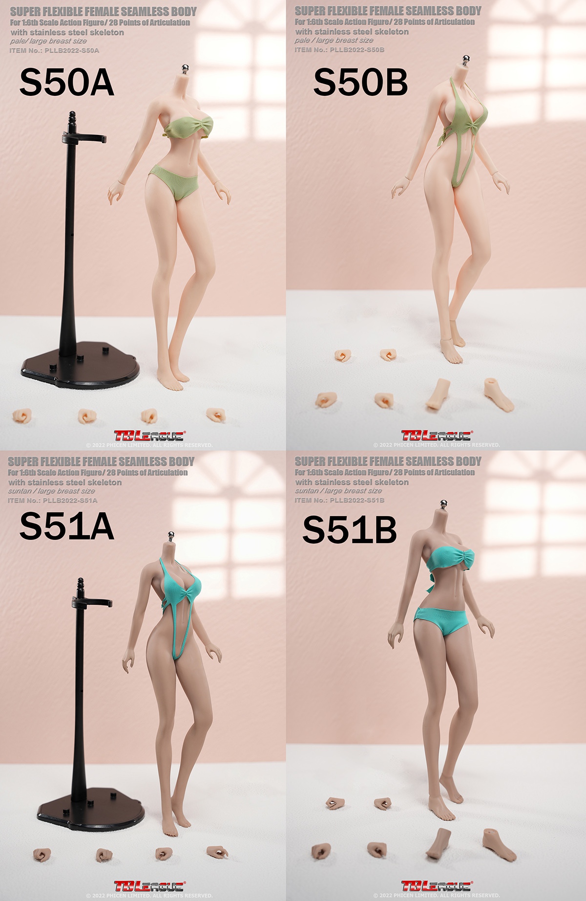 TBLeague S50B / S51B Body 1/6 Female Body Without Heaadsculpt