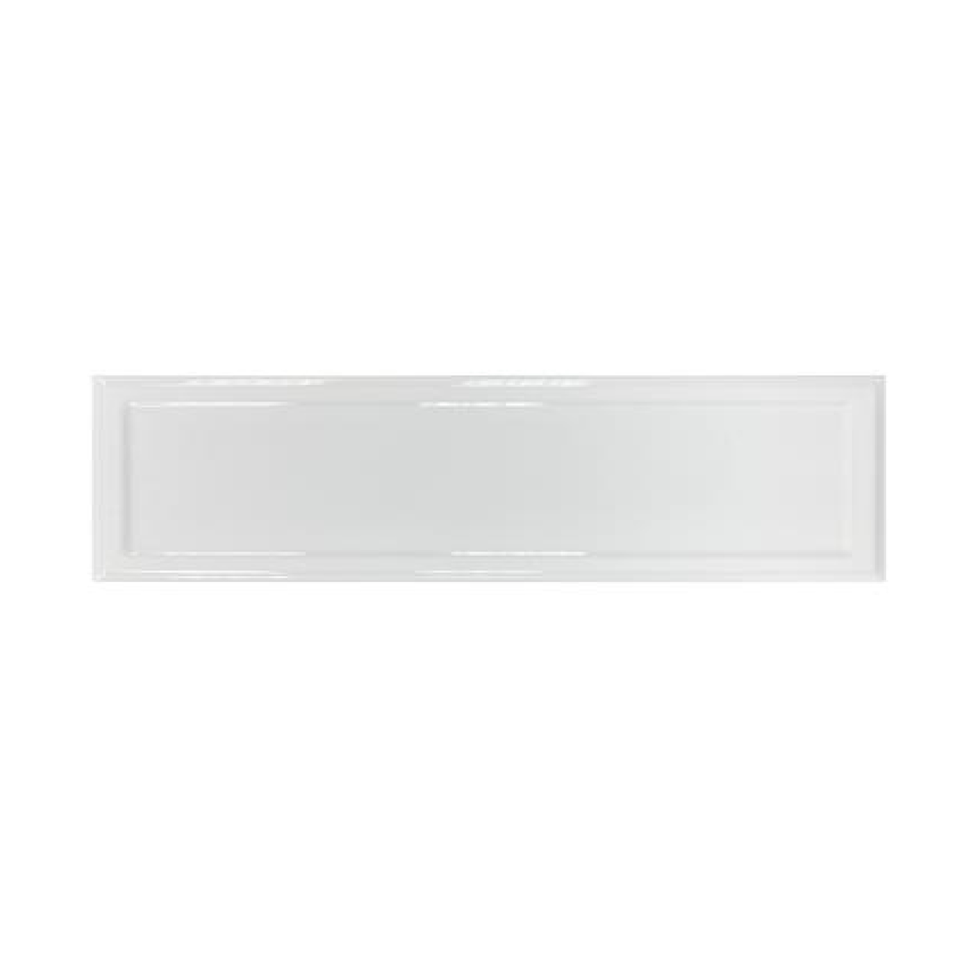 กระเบื้องผนัง KASSA รุ่น Glossy White Embossed Edge ขนาด 10 x 30 ซม. (กล่อง 33 แผ่น) สีขาว